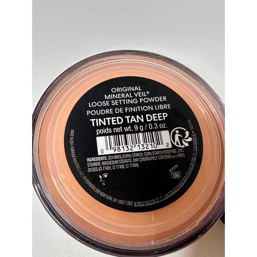 Bare Minerals Mineral Veil Loose Setting Power Lot of 2 Tinted Tan Deep New